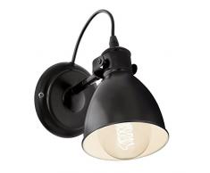 Eglo IAP1292714 Applique Murale, Acier, E27, Noir