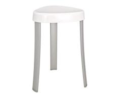 WENKO Tabouret de salle de bain Corrente - coffre Ã linge, Plastique, 37 x 45 x 37 cm, Blanc