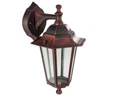 UNIPRO SARL 355007 Applique Descendante 6 Faces, Aluminium, 60 W, Rouille