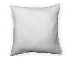 Soleil dOcre 526614 Danube Housse de Coussin SuÃ©dine Polyester Blanc 60 x 60 cm