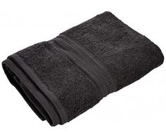 Cazsplash Serviette de Bain en Coton Bio 650 g/m², Coton Organique, Noir, 35.001199999999997 x 24.003 x 5.0038 cm