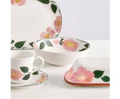 Villeroy & Boch Rose Sauvage Bol, Porcelaine Premium, Blanc/Multicolore