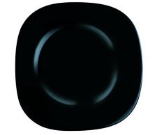 Dajar Luminarc Carine Assiette Ã Soupe en Verre, Noir, 21 cm