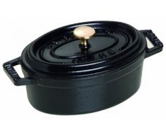 Staub 1101125 Mini Cocotte Ovale Noir Mat 11 cm