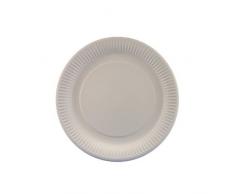 Einweggeschirr & Besteck Vaisselle & Couverts jetables 90019 800 Assiettes, Carton Rond, diamètre 18 cm, Blanc