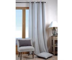 Lovely Casa R61490006 Duo Rideau Occultant Uni Coton Perle 240 x 135 cm