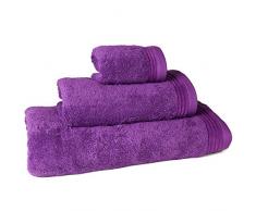 Aneesi Bath & Leisure 16x21cm Ultima Gant de Toilette en Pur Coton, Ensemble de 2, Violet