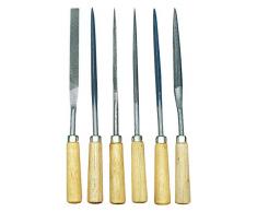 Rayher lime Ã Â bois/rÃ¢pe avec poignÃ©e en bois (lot de 6) ÂÂ idÃ©al pour sculpture stÃ©atite et autres petites sculptures ÂÂ outils sculpture dans un sac plastique pratique refermable avec bouton-poussoir