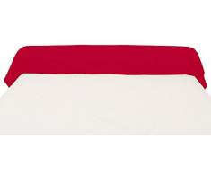 Soleil docre Taie de Traversin, Coton, Rouge, 45x135 cm