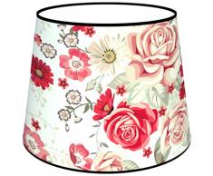 Abat-jours 7111301185495 Conique Rachel Lampe de Chevet, Tissus/PVC, Multicolore