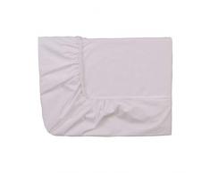 Essix - Drap Housse Royal Line Percale de Coton Blush 90 x 190 cm