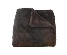 Comptoir du linge Plaid Pyramide Vison Microfibre, 200x150 cm