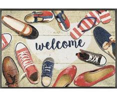 Wash+Dry Shoes Welcome Tapis, Surface en Polyamide, Coloré, 50/75