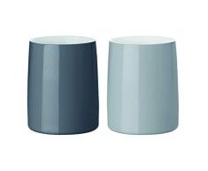 Stelton x 204â1Â Emma Gobelet Isotherme, 0,2Â l, Lot de 2, Verre, Gris, 17Â x 9Â x 11Â cm