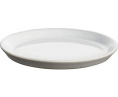 Alessi Dc03/77 Lg Tonale Petite Assiette en CÃ©ramique Stoneware, Light Grey, Set de 4 PiÃ¨ces