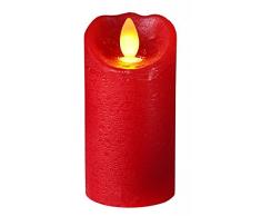 Star 068-82 Bougie avec cire à DEL Twinkle Flame, 0.12 W, Rouge, 10, 5 x 5,5