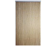 Estoronline Rideau de Perles en polystyrène 100x90x210 cm Multicolore (Cristal/Cognac)