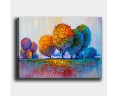 Bonamaison Peinture sur toile, multicolore, 40 x 60 cm - ConÃ§u et fabriquÃ© en Turquie