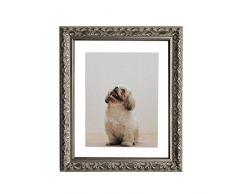 Tailored Frames Vienna Cadre Photo Vintage argentÃ© avec Passe-Partout Blanc 50,8 x 40,6 cm