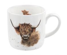 Wrendale Highland COO Mug Vache, Multicolore