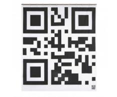 OPPORTUNITY 11K12200005 Rideau de douche Flash code PEVA 180x200 cm Noir/Blanc