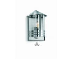 Steinel L 170 Applique extÃ©rieure en acier inoxydable, avec dÃ©tecteur infrarouge 180Â° portÃ©e 12 m, Luminaire Ã¡ design classique, Puissance de 100 W, E27, 645311