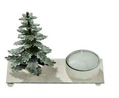 Comarco Sa 11127 Bougeoir en mÃ©tal, Paillettes, Multicolore, 12 x 5 x 10 cm