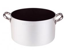 Agnelli Casserole Anti-adhésive de qualité pour 5 mm dépaisseur avec Deux poignées en Acier Inoxydable, diamètre 280 mm Cod. alsa2104s28