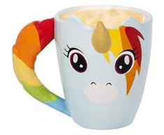 Thumbs Up UNIMUG Unicorn Mug Tasse Licorne CÃ©ramique Multicolore 11 x 10,5 x 11 cm
