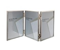 Unity Viceni 10 x 15cm Triple Cadre Photo Portrait, Plaqué Argent