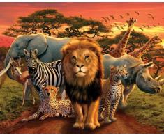 Empire Merchandising Poster avec encadrement Animaux africains