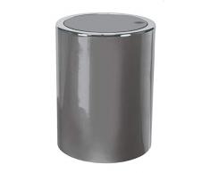 Kleine Wolke Poubelle de Salle de Bain ABS Platine Seau 1,5 l