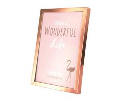 THE HOME DECO FACTORY HD4605 Cadre Photo, ALU, Cuivre, 10 x 1,5 x 15 cm