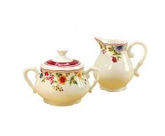 CreaTable, 16145, SÃ©rie Cornwall Garden, CrÃ©mier et sucrier