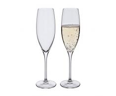 Dartington Crystal Winemaster Champagne Flute Glass (Pair)