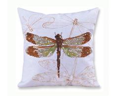 Needleart World Coussin Libellule Kit Loisirs CrÃ©atifs, RÃ©sine, Multicolore, 45 x 45 cm