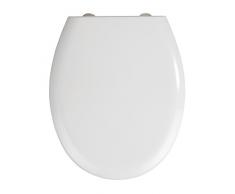 Wenko 22882100 Rieti Abattant WC avec SystÃ¨me dabaissement Automatique, 300 KG CapacitÃ© de Charge, Blanc, 37 x 44.5 cm