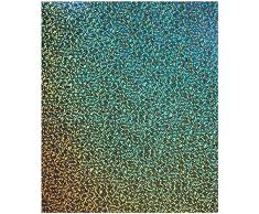 Hygloss holographique Papier Autocollant, Silver, 8.5 x 11