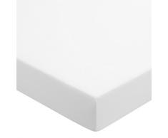Helena Springfield Drap Housse Uni Percale Dye trÃ¨s Profond 50/50, King, Blanc