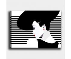 Bonamaison Peinture sur toile, multicolore, 30 x 40 cm - Conçu et fabriqué en Turquie