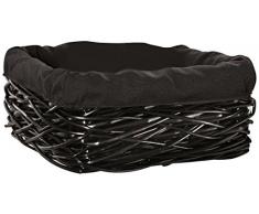 Compactor Panier Ã Linge en Osier tressÃ© avec Doublure en Polyester Taille XL, Noir