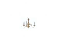 Oaks Lighting Suspension Style flamand Plafonnier 3 lampes Finition laiton poli