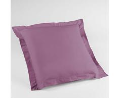 Douceur dIntérieur Lina Taie doreiller, Coton, Violine, 63 x 63 cm