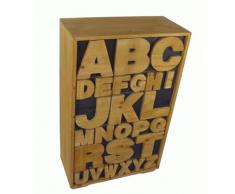 Geko Le 54 x 26 x 89 cm Alphabet Cabinet