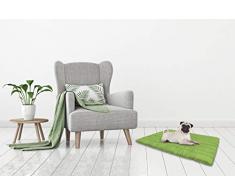 Sogni e Capricci Coussin pour Chien Lavable 60x100cm Vert Pomme