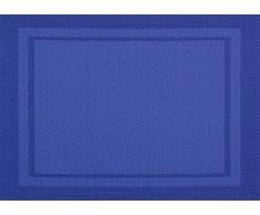 Vent du sud 6SETYUCPVIN YUCO Set de Table 6 PiÃ¨ces Polyester/PVC Indigo 33 x 46 cm