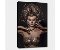 Bonamaison Peinture sur toile, multicolore, 50 x 70 cm - Conçu et fabriqué en Turquie