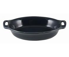 Appolia 223226505 Harmonie Plat Ovale Céramique Ardoise 26,5 x 17,8 x 6,2 cm