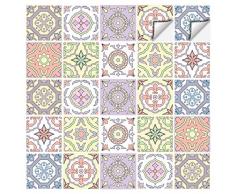Wall Genie T1 Lot de 30 Autocollants en Vinyle pour carrelage 150 x 150 mm Pastel