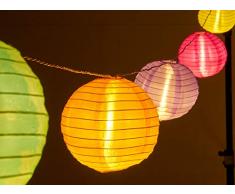 Guirlande lumineuse Ã LED avec 15 lampions XXL de 15 cm de diamÃ¨tre.